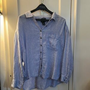 Jones New York Light blue Button-Up Shirt